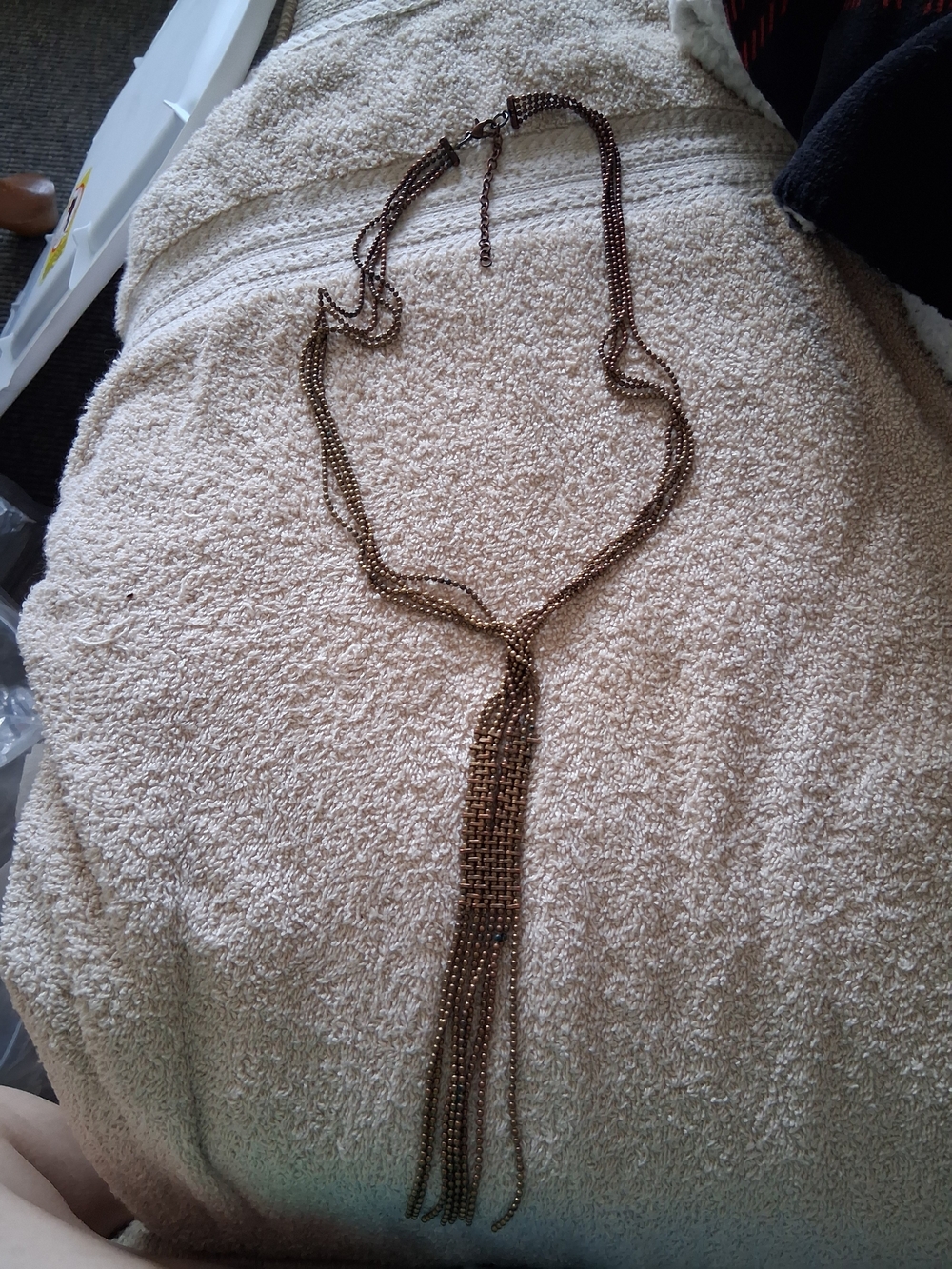 Bronze Tassel Y-Necklace - Women's Fashion Jewelry Sell As It Is